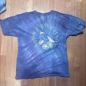 Blue Tie Dye Playboy T-Shirt